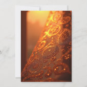 Golden Radiance: Abstracte etherische wervelingen Kaart (Achterkant)