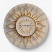 "Golden Radiance Rise" Papieren Bordje (Voorkant)