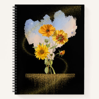 Golden Radiance (zwart) Notitieboek