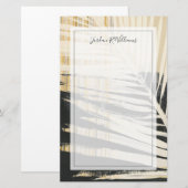 Golden Raffia - Palmvaten Briefpapier (Voorkant / Achterkant)