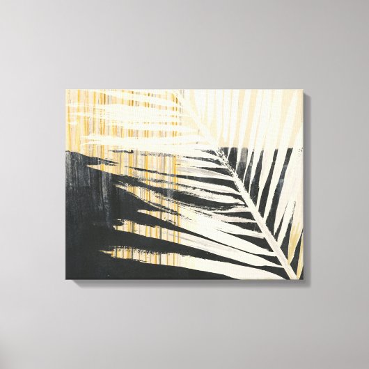 Golden Raffia - Palmvaten Canvas Afdruk (Voorkant)
