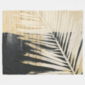 Golden Raffia - Palmvaten Fleece Deken (Voorkant (Horizontaal))