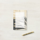 Golden Raffia - Palmvaten Post-it® Notes (Op bureau)