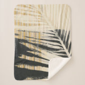 Golden Raffia - Palmvaten Sherpa Deken (Voorkant)