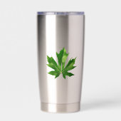 Golden Rain Cascade of Sunlight When Gold Falls Pe Geïsoleerde Drinkbeker (Achterkant)