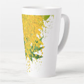 Golden Rain Cascade of Sunlight When Gold Falls Pe Latte Mok (Rechterhoek)