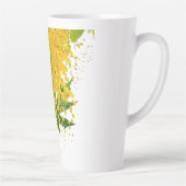 Golden Rain Cascade of Sunlight When Gold Falls Pe Latte Mok (Rechts)