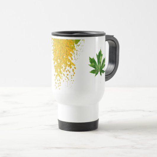 Golden Rain Cascade of Sunlight When Gold Falls Pe Reisbeker (Voorkant rechts)