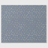 Golden Rain drups Pattern Wrapping Paper - Grey Cadeaupapier (Vlak)