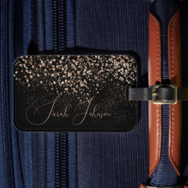 Golden Rain gepersonaliseerde naam / Bagagelabel -