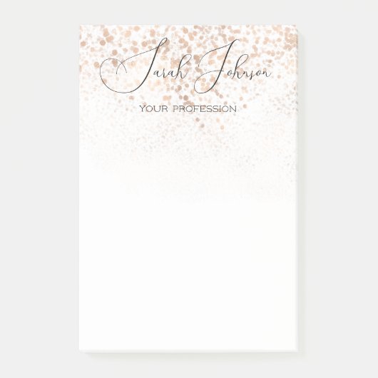 Golden Rain gepersonaliseerde professional Post-it® Notes (Voorkant)