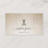Golden Rain Haarstylist Scissors Visitekaartje (Voorkant)