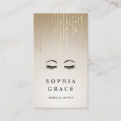 Golden Rain Makeup Artist Visitekaartje (Voorkant)
