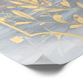 Golden Rain Romance bruiloft Jubileum Poster (Hoek)