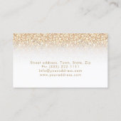 Golden Rain Sieraden Designer Witte Kaart Visitekaartje (Achterkant)