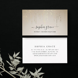 Golden Rain Signature Script Visitekaartje