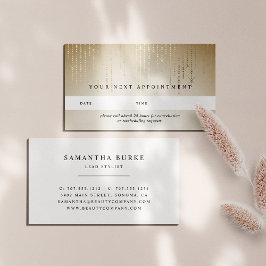 Golden Rain String Lights Appointkaarten Afsprakenkaartje