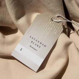 Golden Rain String Lights Boutique Price Labels Cadeaulabel