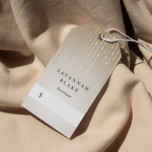 Golden Rain String Lights Boutique Price Labels Cadeaulabel