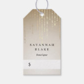 Golden Rain String Lights Boutique Price Labels Cadeaulabel (Voorkant)