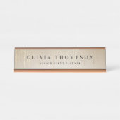 Golden Rain String Lights Bureau Naambordje (Voorkant)