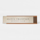 Golden Rain String Lights Bureau Naambordje (Voorkant)