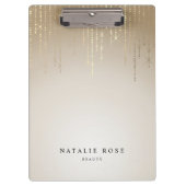 Golden Rain String Lights Gepersonaliseerd Klembord (Voorkant)