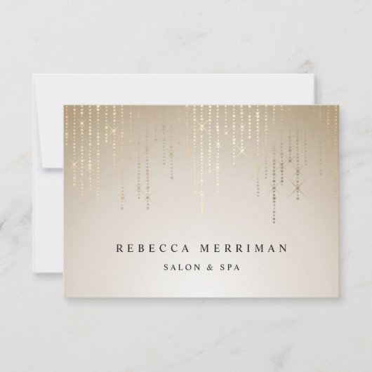 Golden Rain String Lights Gift Certificate (Voorkant)