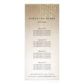 Golden Rain String Lights | Prijzen of diensten Reclamekaart (Voorkant)