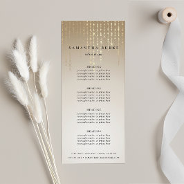 Golden Rain String Lights | Prijzen of diensten Reclamekaart