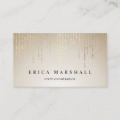 Golden Rain String Lights Visitekaartje (Voorkant)