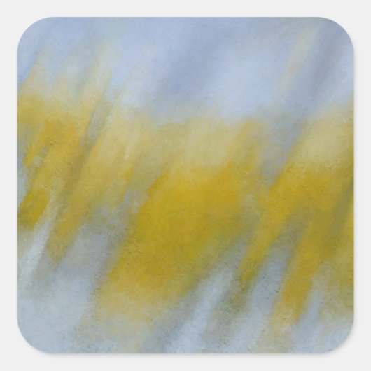 Golden Rain Vierkante Sticker (Voorkant)