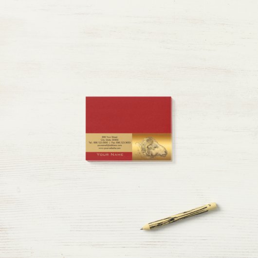 Golden Ram 2 Chinees Nieuwjaar schapen 2015 Post-it® Notes (Op bureau)