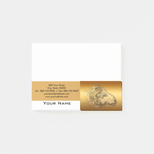 Golden Ram Chinees nieuwjaar schapen 2015 Post-it® Notes (Voorkant)