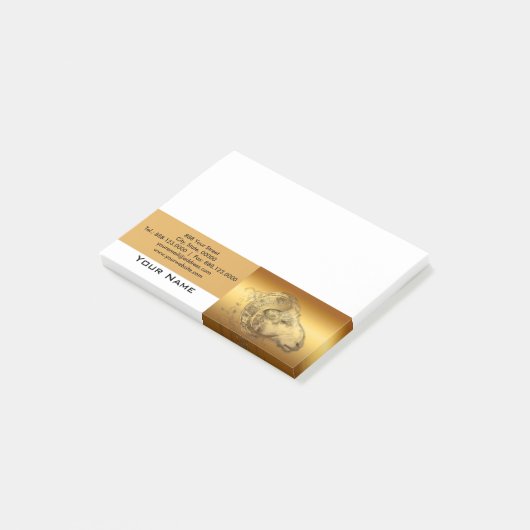 Golden Ram Chinees nieuwjaar schapen 2015 Post-it® Notes (Schuin)