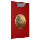 Golden Ram Chinese Astrology Zodiac Clipboard Klembord (Rechts)