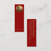 Golden Ram Chinese nieuwjaarskaarten Zodiac B Mini Visitekaartje (Voorkant / Achterkant)