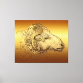 Golden Ram Chinese Zodiac Canvas (Voorkant)