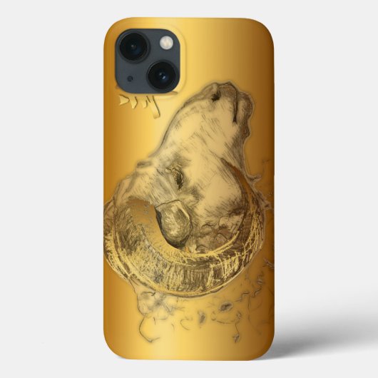 Golden Ram Sheep Chinese New Year Zodiac Case (Achterkant)