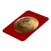 Golden Ram Sheep Chinese Nieuwjaar Magnet Magneet (Linkerzijde)