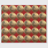 Golden Ram Year - Chinese astrologie Cadeaupapier (Vlak)