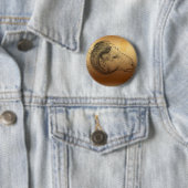 Golden Ram Year Chinese Astrology Zodiac Button (In situ)