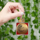 Golden Ram Year Chinese Astrology Zodiac Sleutelha Sleutelhanger (Hand)