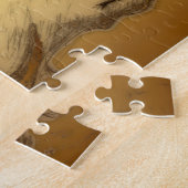 Golden Ram Year Chinese Zodiake Aries Puzzle 2 Legpuzzel (Zijkant)