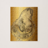 Golden Ram Year Chinese Zodiake Aries Puzzle 2 Legpuzzel (Verticaal)