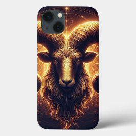 Golden Ram Zodiac Symbool Case-Mate iPhone Case