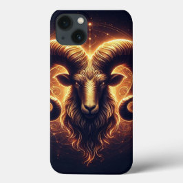Golden Ram Zodiac Symbool Case-Mate iPhone Case