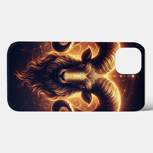 Golden Ram Zodiac Symbool Case-Mate iPhone Case (Achterkant (horizontaal))
