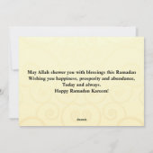Golden Ramadan Kareem Feestdagenkaart (Achterkant)