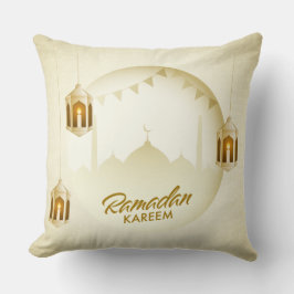 Golden Ramadan Kareem Pillow Kussen